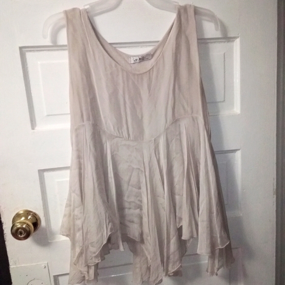 Gigi Moda Tops - Gigi Moda Silk Blend Lagenlook Flowy Blouse Sz S Contemporary Minimalist Office